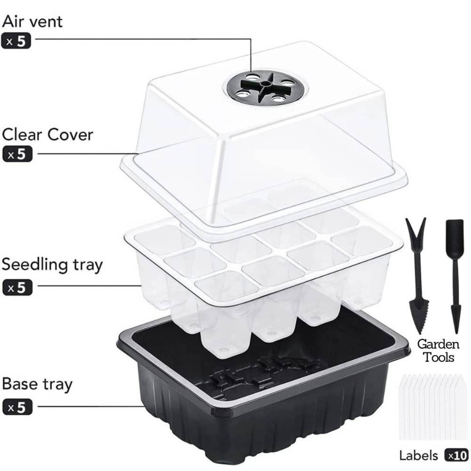 Seed Starter Trays, Pack of 5: image 3